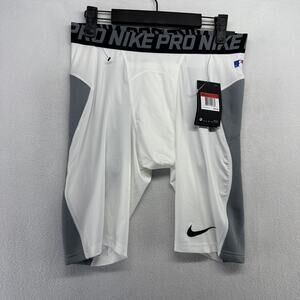 Nike Pro Hyperstrong Compression Shorts Men's Large White Padded Sliding MLB NEW